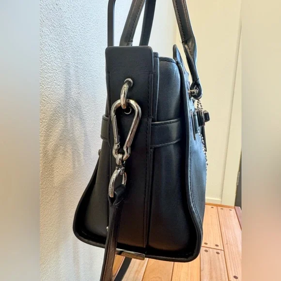 Coach Swagger Studded Black EUC - Picture 13 of 13